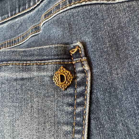 Democracy "Ab"Solution Boho Wide Leg High-Rise Jeans Size 16 - Picture 9 of 12